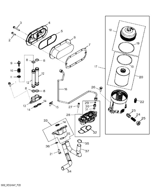 AR55394 John Deere 8345R - Chłodnica oleju - Radiador de óleo para Máquina agrícola: foto 1 AR55394 John Deere 8345R - Chłodnica oleju - Radiador de óleo para Máquina agrícola: foto 1