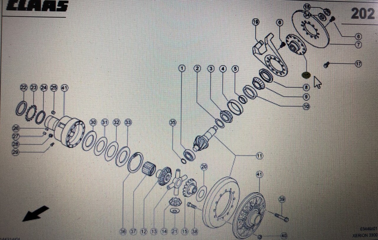 CLAAS 00 0580 749 0/00 0599 860 0/Claas piasta /Claas Xerion 3300 - Cubo de roda para Máquina agrícola: foto 2 CLAAS 00 0580 749 0/00 0599 860 0/Claas piasta /Claas Xerion 3300 - Cubo de roda para Máquina agrícola: foto 2