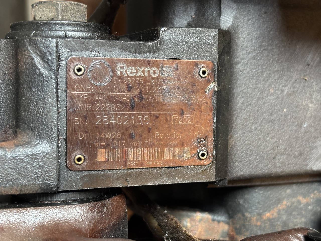 Claas AXION 830 CMATIC Pompa Jazdy Autopower REXROTH A40CTI045 10ML06Z600SAE00-S - Transmissão para Máquina agrícola: foto 5 Claas AXION 830 CMATIC Pompa Jazdy Autopower REXROTH A40CTI045 10ML06Z600SAE00-S - Transmissão para Máquina agrícola: foto 5