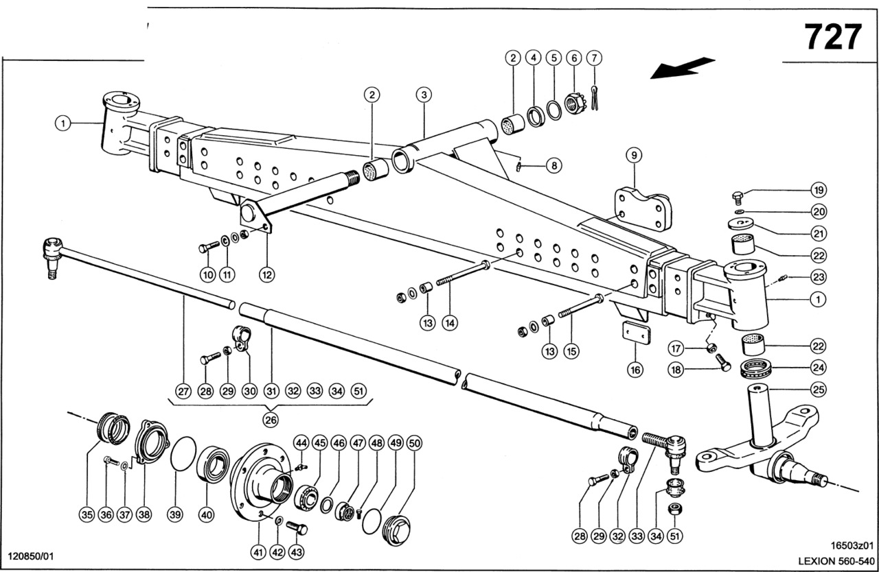 Claas Lexion 560 PIASTA KOŁA 0007695920 (Oś kierowana, 2,54 m - 2,99 m) - Cubo de roda para Máquina agrícola: foto 1 Claas Lexion 560 PIASTA KOŁA 0007695920 (Oś kierowana, 2,54 m - 2,99 m) - Cubo de roda para Máquina agrícola: foto 1