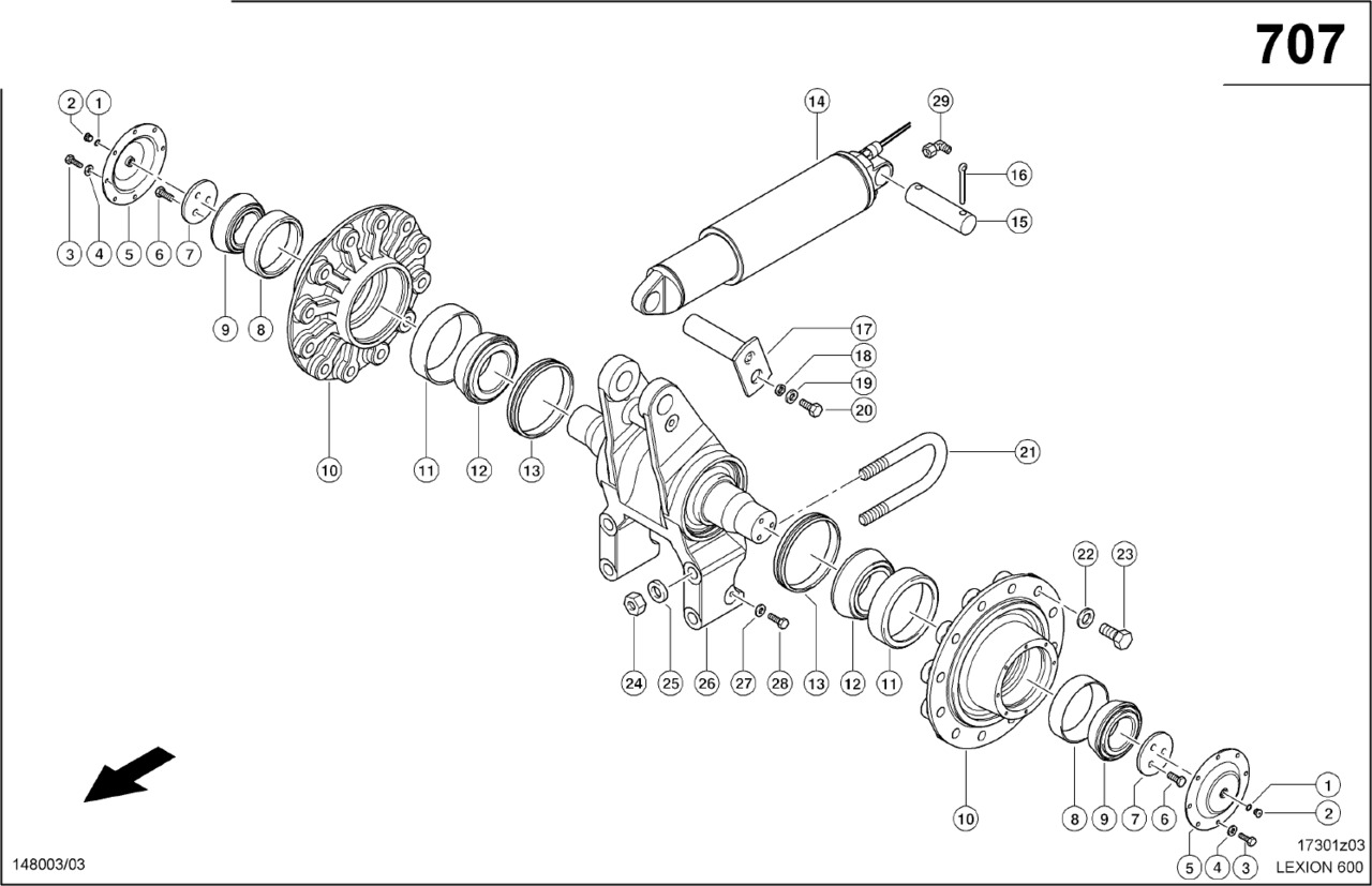 Claas Lexion 600 PIASTA KOŁA 0007640220 (Gumowa półgąsienica; wahacz) - Cubo de roda para Máquina agrícola: foto 1 Claas Lexion 600 PIASTA KOŁA 0007640220 (Gumowa półgąsienica; wahacz) - Cubo de roda para Máquina agrícola: foto 1