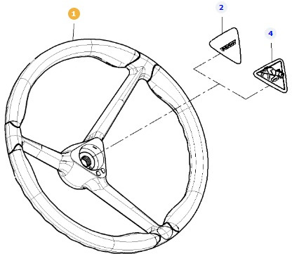 Fendt 828 Vario - kierownica koło kierownicy 931402070014 - Volante de direção para Máquina agrícola: foto 1 Fendt 828 Vario - kierownica koło kierownicy 931402070014 - Volante de direção para Máquina agrícola: foto 1