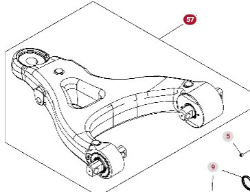 Fendt 930 933 936 939 942 GEN 7 Wahacz Dolny Prawy CZĘŚCI H218PF050047A - Suspensão de molas/ Suspensão de lâminas para Máquina agrícola: foto 1 Fendt 930 933 936 939 942 GEN 7 Wahacz Dolny Prawy CZĘŚCI H218PF050047A - Suspensão de molas/ Suspensão de lâminas para Máquina agrícola: foto 1