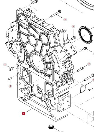 Fendt 936 Gen 7 Silnik D1556LE523 Osłona Obudowa Koła Zamachowego H218PF150075A - Volante do motor para Trator: foto 1 Fendt 936 Gen 7 Silnik D1556LE523 Osłona Obudowa Koła Zamachowego H218PF150075A - Volante do motor para Trator: foto 1