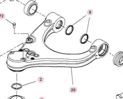 Fendt Vario 1038 1042 1046 1050 GEN 3 Wahacz Kompletny Lewy Lewa Strona F530300051100 - Suspensão para Máquina agrícola: foto 1 Fendt Vario 1038 1042 1046 1050 GEN 3 Wahacz Kompletny Lewy Lewa Strona F530300051100 - Suspensão para Máquina agrícola: foto 1