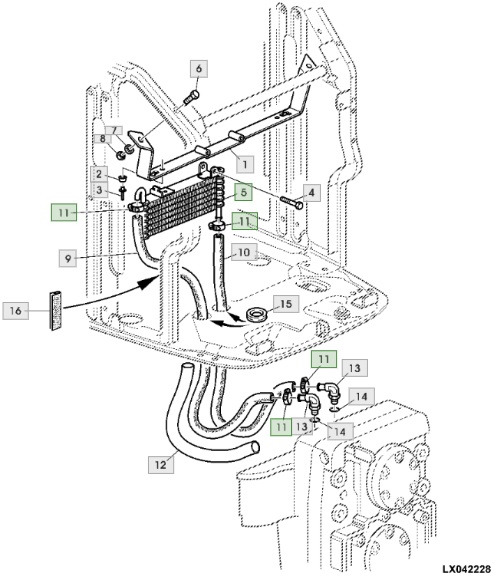 John Deere 6820 6920 6920S - chłodnica oleju AL153566 - Radiador de óleo para Máquina agrícola: foto 1 John Deere 6820 6920 6920S - chłodnica oleju AL153566 - Radiador de óleo para Máquina agrícola: foto 1