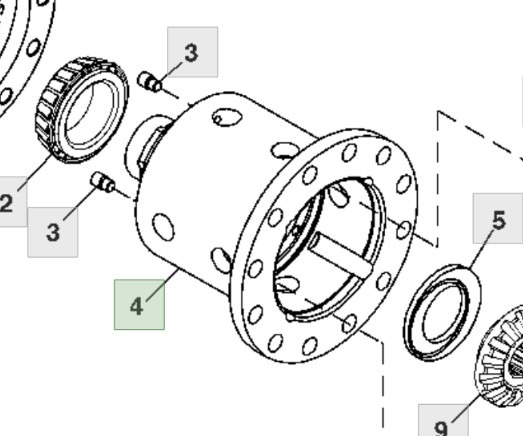 John Deere 7830 Obudowa Przedniej Osi R181021 - Eixo e peças para Máquina agrícola: foto 1 John Deere 7830 Obudowa Przedniej Osi R181021 - Eixo e peças para Máquina agrícola: foto 1