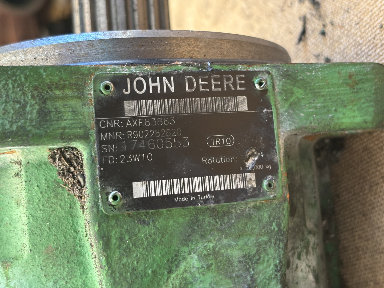 John Deere 8200 8300 8400 8500 Silnik hydrauliczny AXE83863 - Motor hidráulico para Máquina agrícola: foto 4 John Deere 8200 8300 8400 8500 Silnik hydrauliczny AXE83863 - Motor hidráulico para Máquina agrícola: foto 4