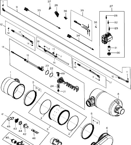 John Deere 9470RX - Przewód DEF (roztwór mocznika dodawany do spalin) DZ113640 (Silnik) - Sistema de escape para Trator: foto 1 John Deere 9470RX - Przewód DEF (roztwór mocznika dodawany do spalin) DZ113640 (Silnik) - Sistema de escape para Trator: foto 1