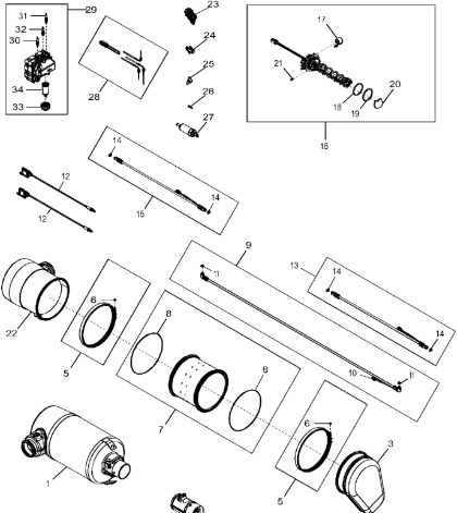 John Deere 9470RX - Przewód DEF (roztwór mocznika dodawany do spalin) RE560957 (Silnik) - Sistema de escape para Trator: foto 1 John Deere 9470RX - Przewód DEF (roztwór mocznika dodawany do spalin) RE560957 (Silnik) - Sistema de escape para Trator: foto 1