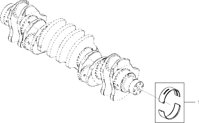 John Deere 9470RX - Zestaw łoźyska RE531766 (Silnik) - Engine bearing para Trator: foto 1 John Deere 9470RX - Zestaw łoźyska RE531766 (Silnik) - Engine bearing para Trator: foto 1
