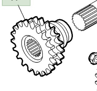 John Deere 9780CTS 9780 CTS Koło Zębate Napędowe AH149349 AFH205780 - Peças de material rodante para Máquina agrícola: foto 1 John Deere 9780CTS 9780 CTS Koło Zębate Napędowe AH149349 AFH205780 - Peças de material rodante para Máquina agrícola: foto 1