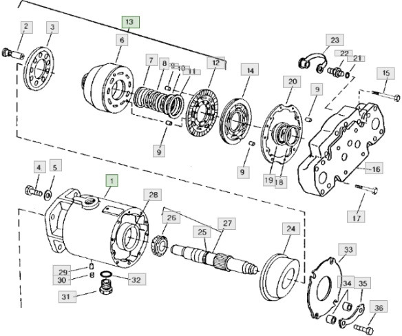 John Deere CTS 9600 - hydrostat silnik hydrostatyczny - Motor hidráulico para Máquina agrícola: foto 1 John Deere CTS 9600 - hydrostat silnik hydrostatyczny - Motor hidráulico para Máquina agrícola: foto 1