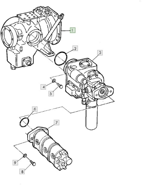 John Deere CTS 9600 - pompa hydrauliczna AH161250 - Bomba hidráulica para Máquina agrícola: foto 1 John Deere CTS 9600 - pompa hydrauliczna AH161250 - Bomba hidráulica para Máquina agrícola: foto 1