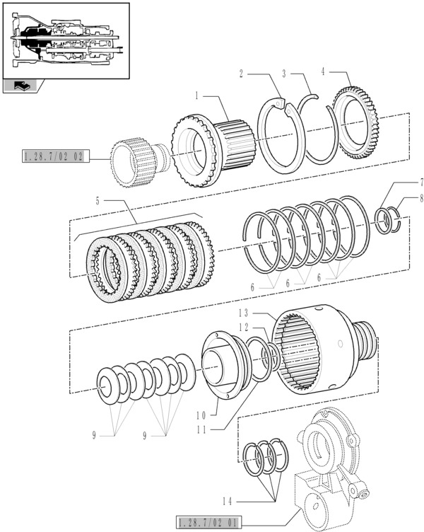 New Holland T6010 T6090 Tłok 80mm id x 152mm od x 30.5mm thk 5171873 - Caixas de velocidade e peças para Trator: foto 1 New Holland T6010 T6090 Tłok 80mm id x 152mm od x 30.5mm thk 5171873 - Caixas de velocidade e peças para Trator: foto 1