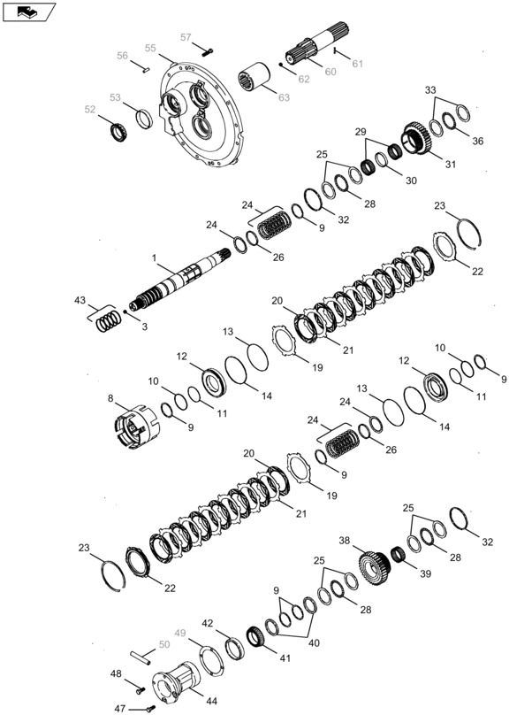 New Holland T6090 T6070 Shaft assy. 87434648 - Transmissão para Trator: foto 1 New Holland T6090 T6070 Shaft assy. 87434648 - Transmissão para Trator: foto 1