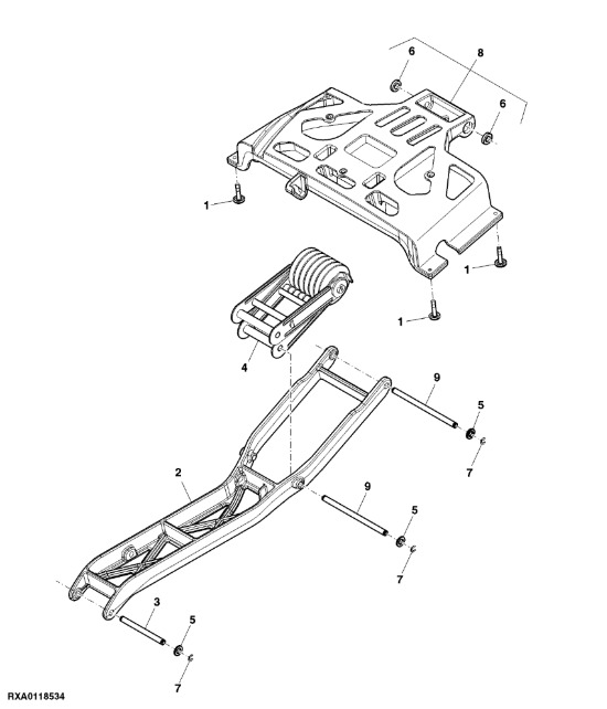 RE211188 John Deere 8345R - Zespół spręźyny - Suspensão para Trator: foto 1 RE211188 John Deere 8345R - Zespół spręźyny - Suspensão para Trator: foto 1