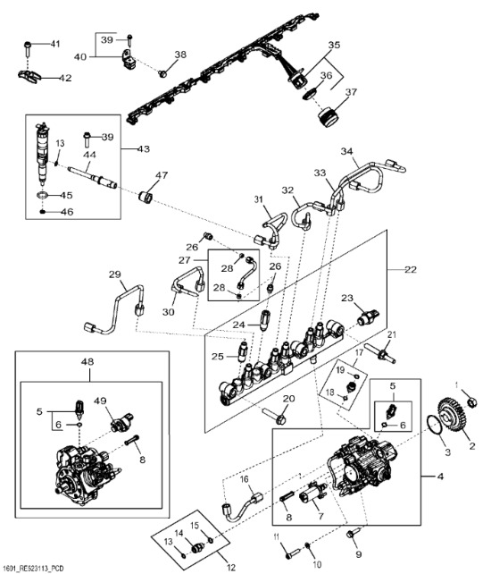 SE501947 John Deere 8345R - Dysza wtryskiwacza regen. - Injector para Trator: foto 1 SE501947 John Deere 8345R - Dysza wtryskiwacza regen. - Injector para Trator: foto 1