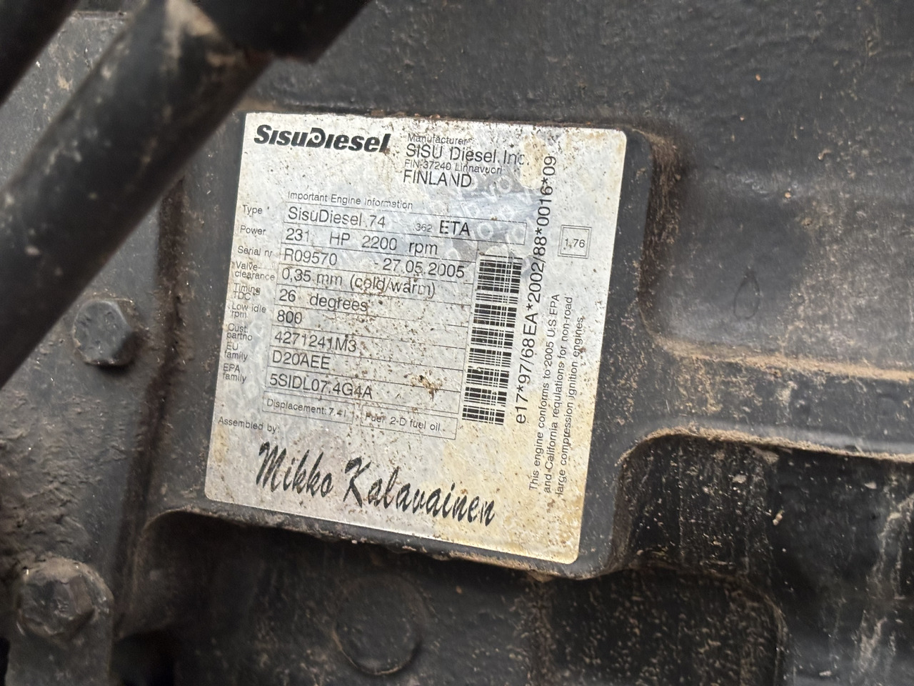 Sisu Diesel 74 234 ETA 181 5SIDL07.4G4A Silnik Słupek Blok Kolektor Koło Zamachowe Pokrywa CZĘŚCI - Volante do motor para Máquina agrícola: foto 3 Sisu Diesel 74 234 ETA 181 5SIDL07.4G4A Silnik Słupek Blok Kolektor Koło Zamachowe Pokrywa CZĘŚCI - Volante do motor para Máquina agrícola: foto 3