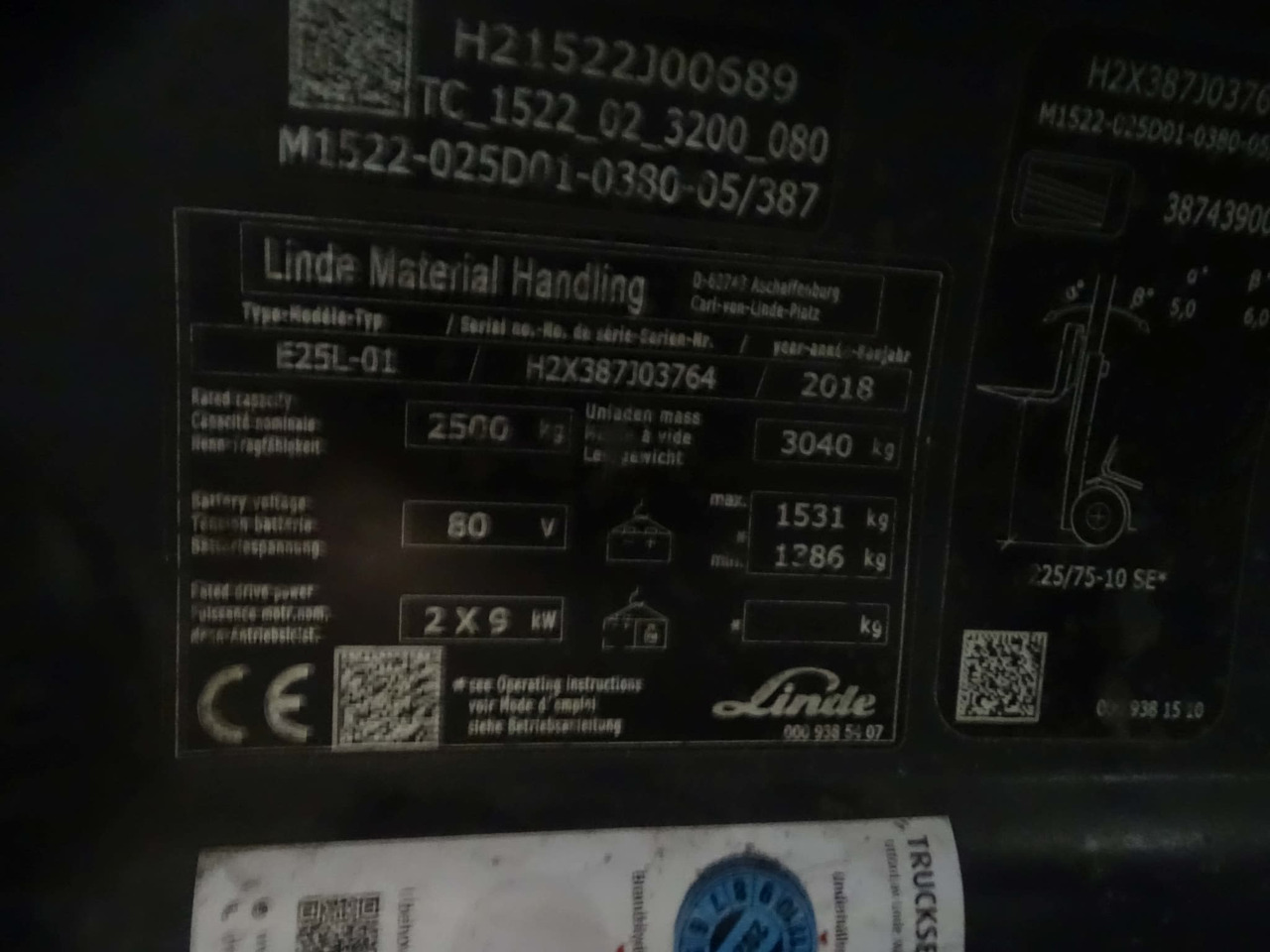 Linde E25L-01 - Empilhador elétrico: foto 2 Linde E25L-01 - Empilhador elétrico: foto 2