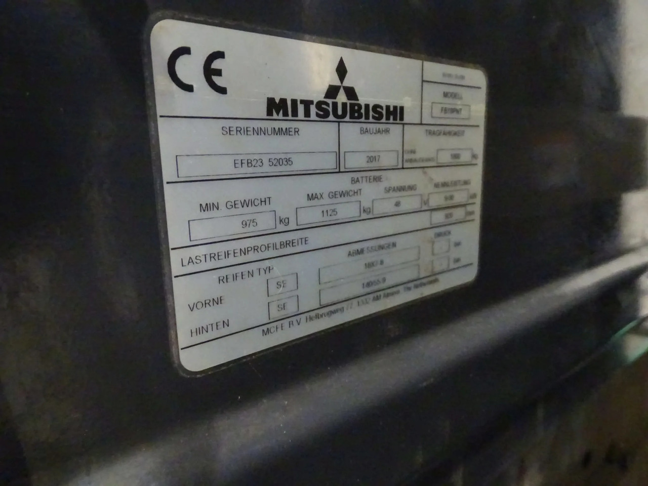 Mitsubishi FB18PNT - Empilhador elétrico: foto 2 Mitsubishi FB18PNT - Empilhador elétrico: foto 2
