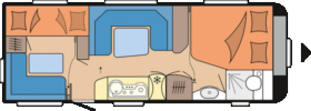 Hobby DE LUXE EDITION 650 KMFe Vorzelt, City, 2200kg - Caravana: foto 2 Hobby DE LUXE EDITION 650 KMFe Vorzelt, City, 2200kg - Caravana: foto 2