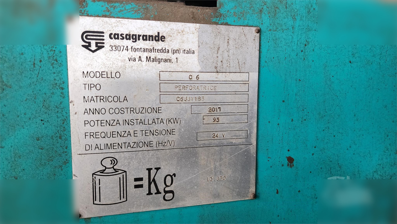 2017 CASAGRANDE C6 - Máquina de perfuração: foto 3 2017 CASAGRANDE C6 - Máquina de perfuração: foto 3