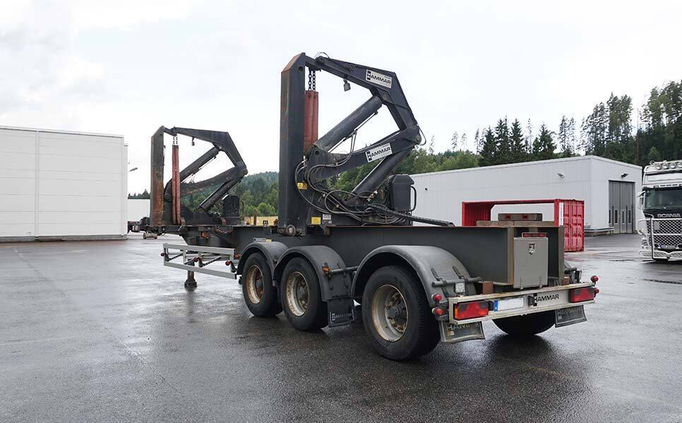 Hammar 160 HS, Sideloader, 33 tonnes SWL (20'-40') - Semi-reboque transportador de contêineres/ Caixa móvel: foto 1 Hammar 160 HS, Sideloader, 33 tonnes SWL (20'-40') - Semi-reboque transportador de contêineres/ Caixa móvel: foto 1