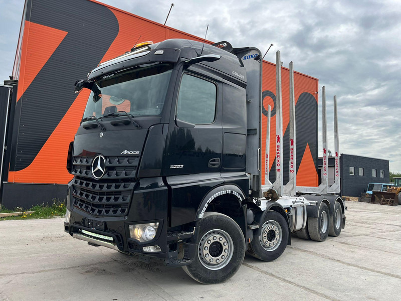Mercedes-Benz Arocs 3263 8x4 FULL STEEL - Camião de transporte de madeira, Camião grua: foto 2 Mercedes-Benz Arocs 3263 8x4 FULL STEEL - Camião de transporte de madeira, Camião grua: foto 2