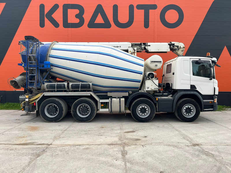 Scania P 410 8x4 LIEBHERR 9 m3 + CONVEYOR / FULL STEEL - Camião betoneira: foto 4 Scania P 410 8x4 LIEBHERR 9 m3 + CONVEYOR / FULL STEEL - Camião betoneira: foto 4