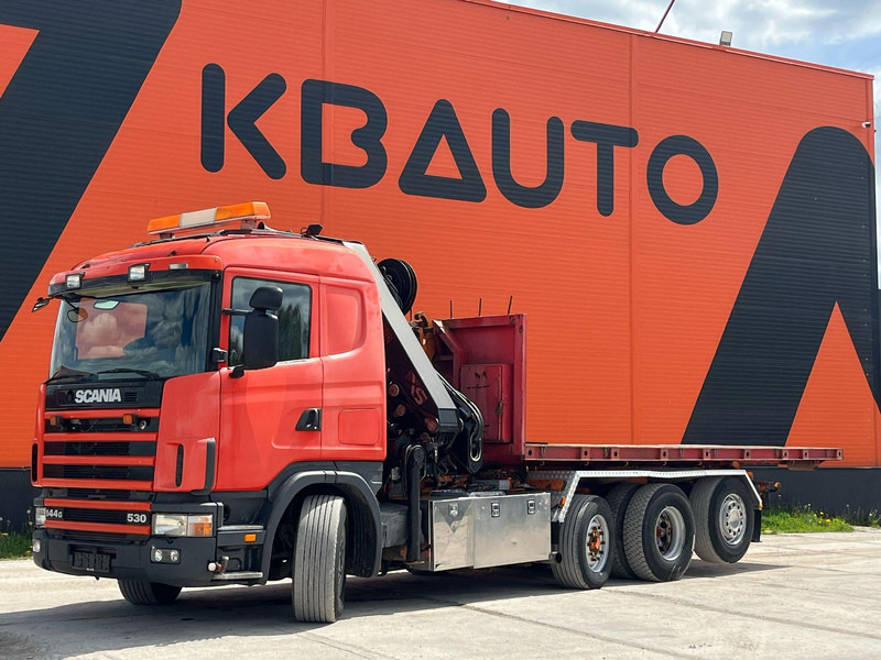 Scania R 144 8x2/4 HIAB 211EP-5 YEAR 2008 / HOOK LIFT L=5400 mm - Camião polibenne, Camião grua: foto 2 Scania R 144 8x2/4 HIAB 211EP-5 YEAR 2008 / HOOK LIFT L=5400 mm - Camião polibenne, Camião grua: foto 2