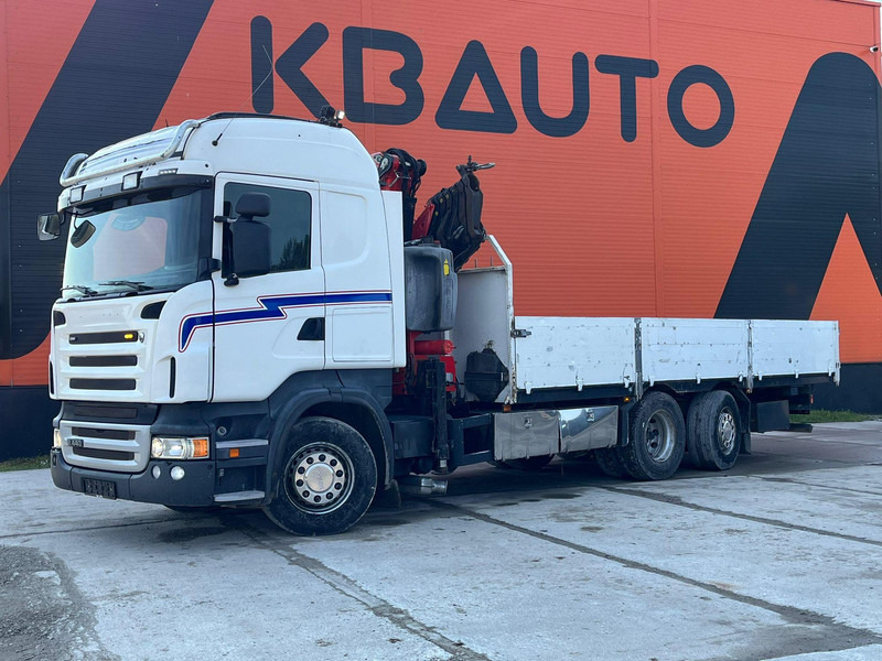 Scania R 440 6x2*4 FASSI F260XP / PLATFORM L=6760 mm - Camião de caixa aberta/ Plataforma, Camião grua: foto 2 Scania R 440 6x2*4 FASSI F260XP / PLATFORM L=6760 mm - Camião de caixa aberta/ Plataforma, Camião grua: foto 2