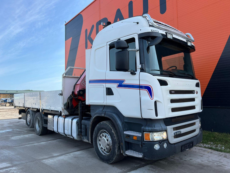Scania R 440 6x2*4 FASSI F260XP / PLATFORM L=6760 mm - Camião de caixa aberta/ Plataforma, Camião grua: foto 4 Scania R 440 6x2*4 FASSI F260XP / PLATFORM L=6760 mm - Camião de caixa aberta/ Plataforma, Camião grua: foto 4