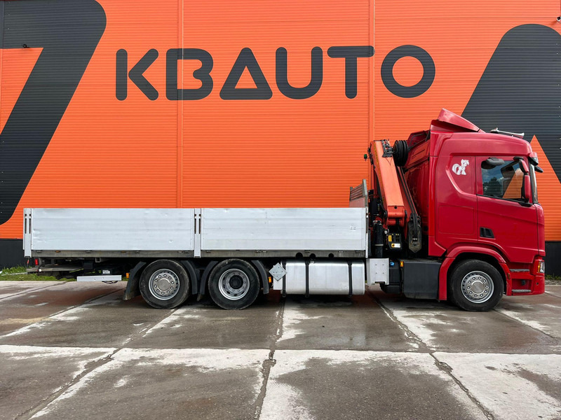 Scania R 450 6x2*4 PK 26002 / PLATFORM L=6482 mm - Camião de caixa aberta/ Plataforma, Camião grua: foto 5 Scania R 450 6x2*4 PK 26002 / PLATFORM L=6482 mm - Camião de caixa aberta/ Plataforma, Camião grua: foto 5