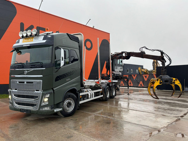 Volvo FH 16 650 6x4 Kesla 2110 / CHASSIS L=7223 mm - Camião de transporte de madeira, Camião grua: foto 2 Volvo FH 16 650 6x4 Kesla 2110 / CHASSIS L=7223 mm - Camião de transporte de madeira, Camião grua: foto 2