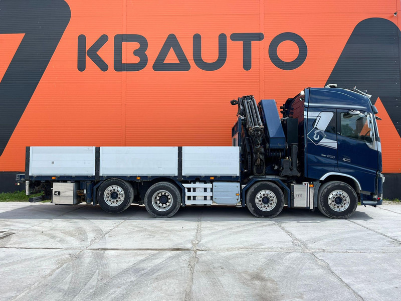 Camião de caixa aberta/ Plataforma, Camião grua Volvo FH 16 650 8x2*6 HMF 6020K-RC + JIB / PLATFORM L=6344 mm: foto 5