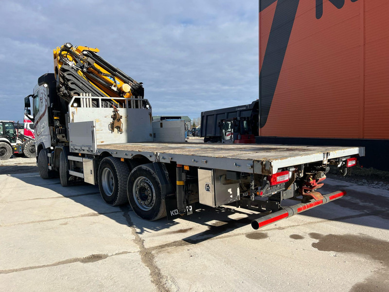 Camião de caixa aberta/ Plataforma, Camião grua Volvo FH 540 8x2*6 EFFER 685/6S + JIB + WINCH / PLATFORM 6072-7081 mm EXTENDABLE: foto 8