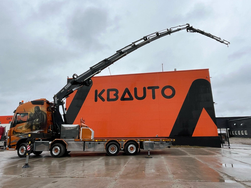 Camião de caixa aberta/ Plataforma, Camião grua Volvo FH 540 8x2 Fassi F950RA2.28 + JIB L616 + WINCH / EXTENDABLE PLATFROM: foto 8