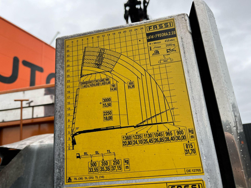 Camião de caixa aberta/ Plataforma, Camião grua Volvo FH 540 8x2 Fassi F950RA2.28 + JIB L616 + WINCH / EXTENDABLE PLATFROM: foto 15