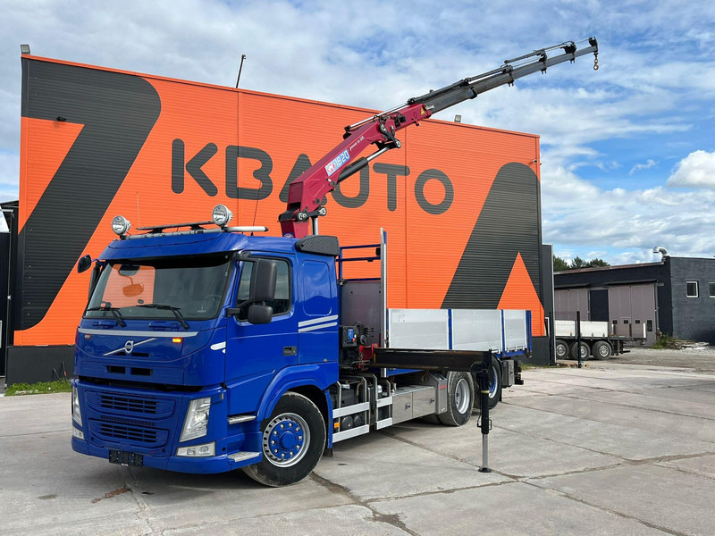 Volvo FM 450 6x4*4 HYDRODRIVE HMF 1820-K5 / 1267 PTO HOURS / PLATFORM L=6240-7240 mm EXTENDABLE - Camião de caixa aberta/ Plataforma, Camião grua: foto 1 Volvo FM 450 6x4*4 HYDRODRIVE HMF 1820-K5 / 1267 PTO HOURS / PLATFORM L=6240-7240 mm EXTENDABLE - Camião de caixa aberta/ Plataforma, Camião grua: foto 1