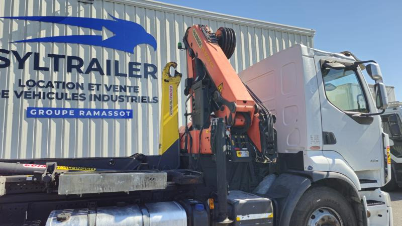 Renault Premium avec grue PALFINGER PK 18000 - Camião polibenne, Camião grua: foto 1 Renault Premium avec grue PALFINGER PK 18000 - Camião polibenne, Camião grua: foto 1