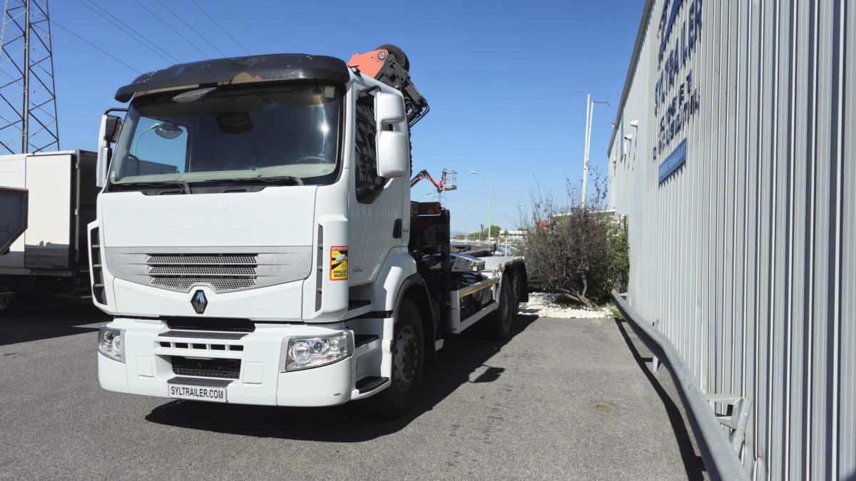 Renault Premium avec grue PALFINGER PK 18000 - Camião polibenne, Camião grua: foto 5 Renault Premium avec grue PALFINGER PK 18000 - Camião polibenne, Camião grua: foto 5
