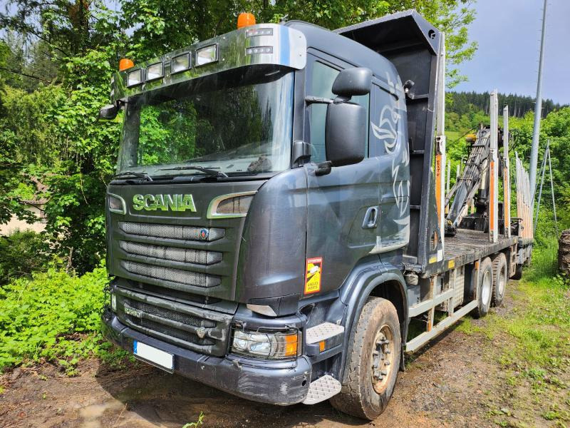 Scania R R 580 - Camião de transporte de madeira, Camião grua: foto 2 Scania R R 580 - Camião de transporte de madeira, Camião grua: foto 2