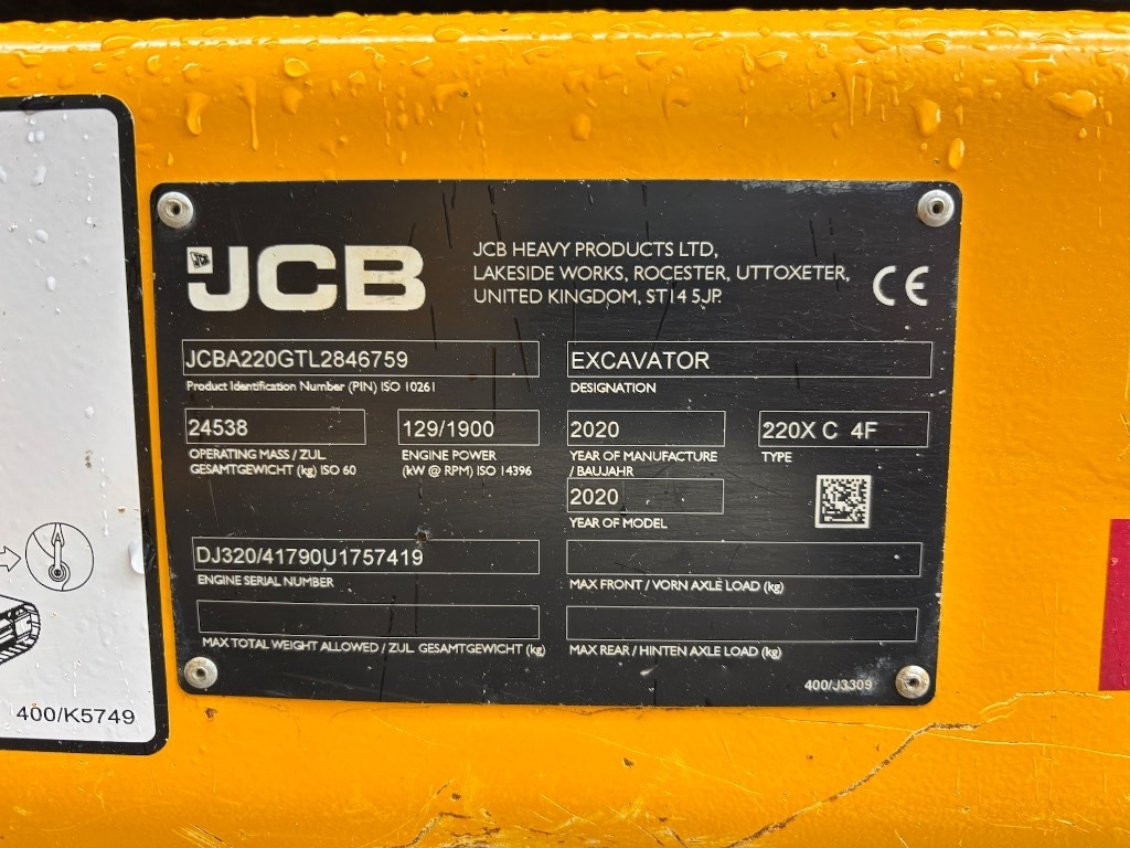 Escavadora de rastos JCB 220 X C - 220 XL - 220XL - 2.9 mtr wide only: foto 22 Escavadora de rastos JCB 220 X C - 220 XL - 220XL - 2.9 mtr wide only: foto 22