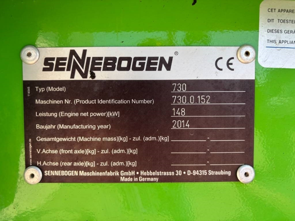 Manipulador de material Sennebogen 730 -- Wood application -- incl grapple: foto 33