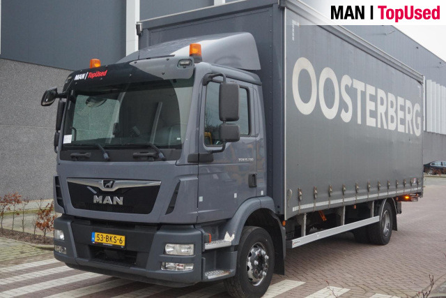 MAN TGM 15.290 4X2 BL / Schuifzeil / Ondervouwklep - Camião de lona: foto 1 MAN TGM 15.290 4X2 BL / Schuifzeil / Ondervouwklep - Camião de lona: foto 1