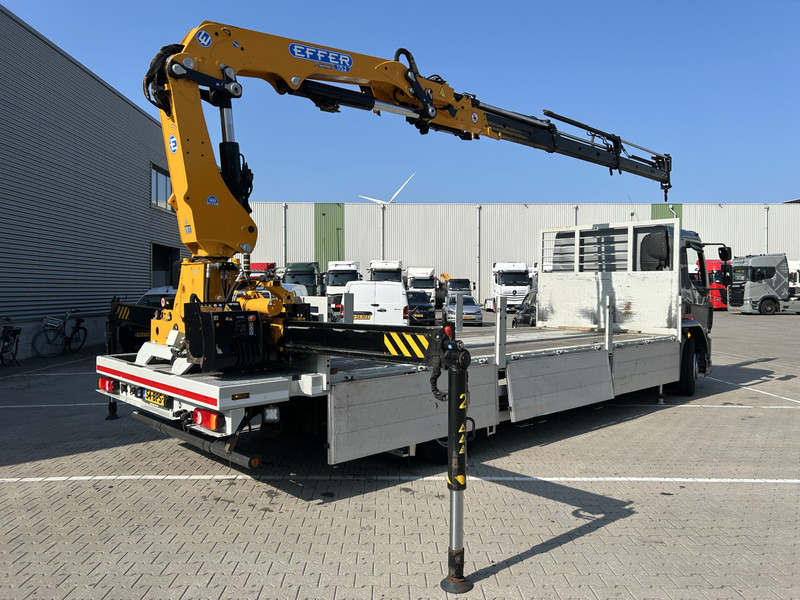 DAF LF 320 FA 19T + Burg BPM 0018 Trailer / Effer 175.2/c3s Crane / NL Combi - Camião de caixa aberta/ Plataforma, Camião grua: foto 2 DAF LF 320 FA 19T + Burg BPM 0018 Trailer / Effer 175.2/c3s Crane / NL Combi - Camião de caixa aberta/ Plataforma, Camião grua: foto 2