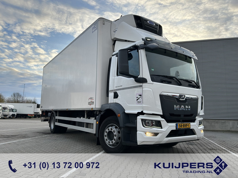MAN TGM 18.250 / Carrier Koeler -30 gr / Chereau Frigobox / Laadklep / APK 06-26 - Camião frigorífico: foto 1 MAN TGM 18.250 / Carrier Koeler -30 gr / Chereau Frigobox / Laadklep / APK 06-26 - Camião frigorífico: foto 1