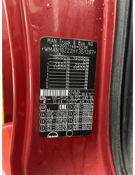 Camião furgão MAN TGM 18.250 Euro 6 / 18 Ton / 639 dkm / Box / Loadlift / APK TUV 12-25: foto 17