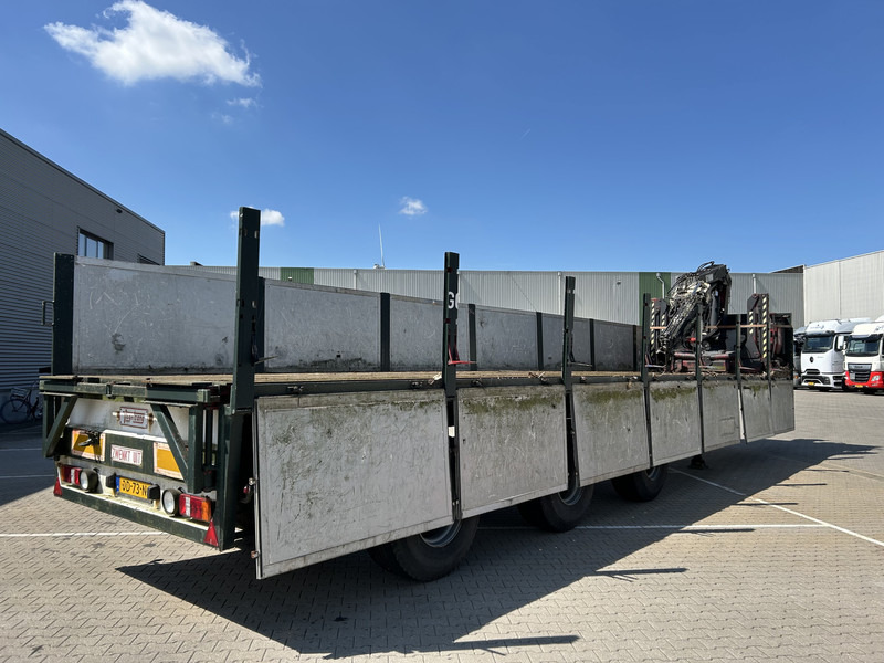 Vogelzang V02 17 30 / Heavy Duty Chassis / 3 axle 10 Ton / Hiab Crane Defect - Semi-reboque plataforma/ Caixa aberta: foto 2 Vogelzang V02 17 30 / Heavy Duty Chassis / 3 axle 10 Ton / Hiab Crane Defect - Semi-reboque plataforma/ Caixa aberta: foto 2